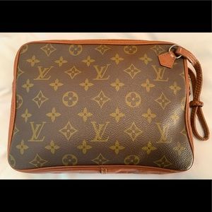 VINTAGE LOUIS VUITTON SAC SPORTS WRISTLET CLUTCH POCHETTE BAG